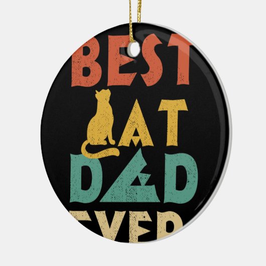 Best Cat Dad Ever Cat Dad  Gift Keramisch Ornament (Links)