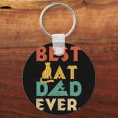 Best Cat Dad Ever Cat Dad  Gift Sleutelhanger (Voorkant)