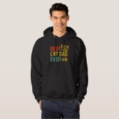 Best Cat Dad Ever Cat Daddy Fathers Day 2023 1 Hoodie (Voorkant volledig)