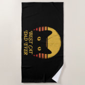 Best Cat dad ever cat lover gift Strandlaken (Voorkant)