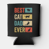 Best Cat Dad Ever Cat Lovers Cat Dad Blikjeskoeler (Voorkant)
