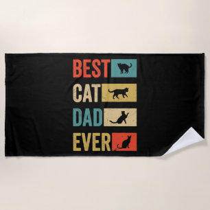 Best Cat Dad Ever Cat Lovers Cat Dad Strandlaken