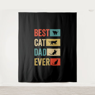 Best Cat Dad Ever Cat Lovers Cat Dad Wandkleed