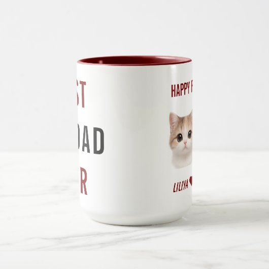 Best Cat Dad Ever | Custom Father’s Day Mok (Midden)