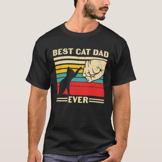 Best Cat Dad Ever   Cute Cat Owner Cat  Cat Daddy T-shirt (Voorkant)