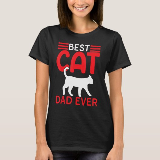 Best Cat Dad Ever Fathers Day   Cat Fathers Day 20 T-shirt (Voorkant)