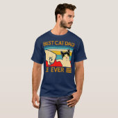 Best Cat Dad Ever Funny Cat Daddy Father Day T-shirt (Voorkant volledig)