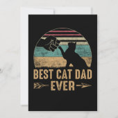 Best Cat Dad Ever Funny Daddy Cat Happy Save The Date (Voorkant)