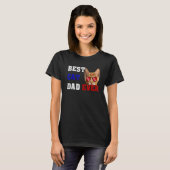 Best Cat Dad Ever Funny Style My Cat 1 T-shirt (Voorkant volledig)