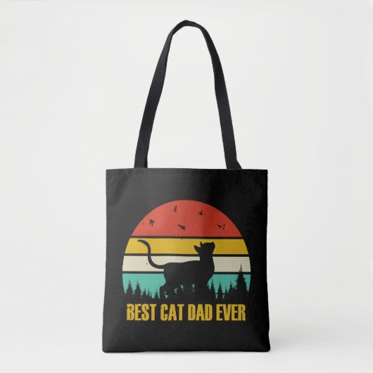 Best Cat Dad ever Geschenk Tote Bag (Voorkant)