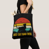 Best Cat Dad ever Geschenk Tote Bag (Dichtbij)