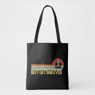 Best Cat Dad Ever Shirt Cat Lovers Cat Dad Fabulou Tote Bag