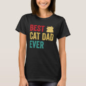 Best Cat Dad Ever T-shirt (Voorkant)