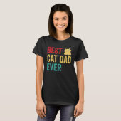 Best Cat Dad Ever T-shirt (Voorkant volledig)