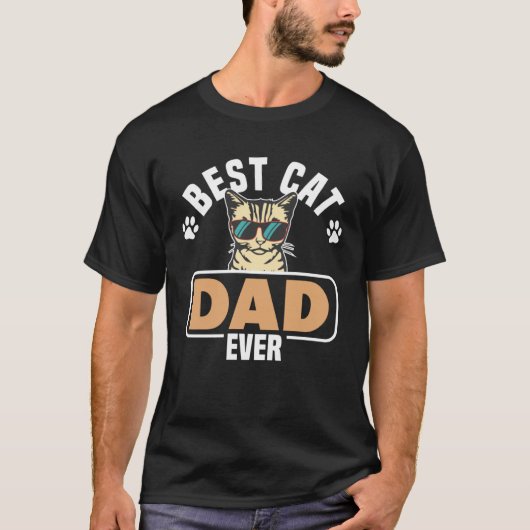 Best Cat Dad ever T-shirt (Voorkant)