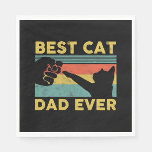 Best Cat Dad ever t-shirt Funny Cat Father Day Servet