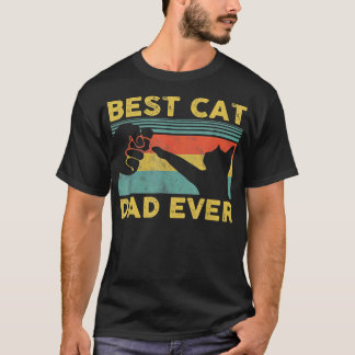 Best Cat Dad Ever Tee Funny Cat Daddy Father's Day T-shirt