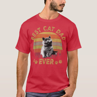 Best Cat Dad EverFunny Cat Father Day 2022 T-shirt