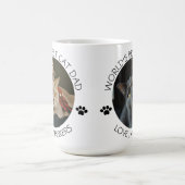 Best Cat Dad gepersonaliseerde foto van Pet Koffiemok (Center)