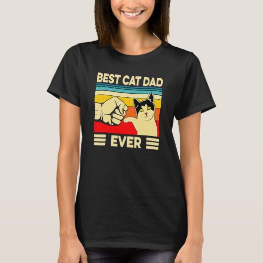 Best Cat Dad Kat Phat Vaderdag 2 T-shirt (Voorkant)