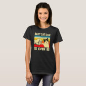 Best Cat Dad Kat Phat Vaderdag 2 T-shirt (Voorkant volledig)