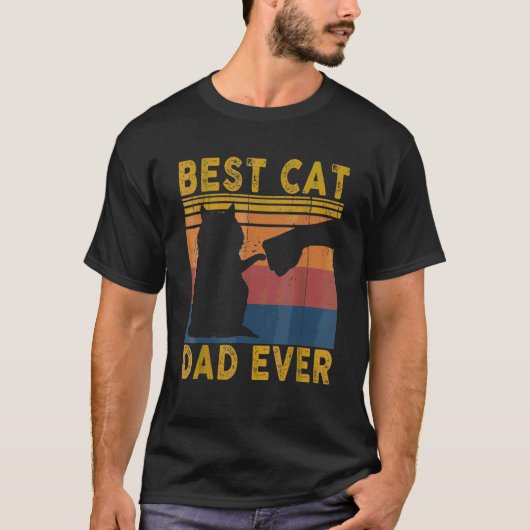 Best Cat Dad Kat Phat Vaderdag T-shirt (Voorkant)