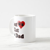 Best Cat Dad Merchandise for Father's Koffiemok (Voorkant links)