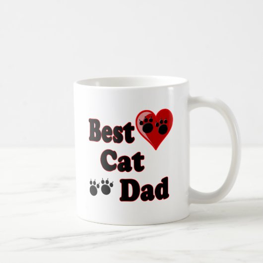 Best Cat Dad Merchandise for Father's Koffiemok (Rechts)