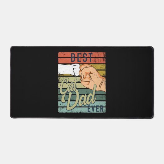 Best Cat Dad Oost Cat Dad Ghetto Fist Bureaumat (Voorkant)