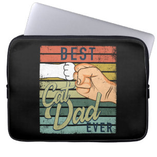 Best Cat Dad Oost Cat Dad Ghetto Fist Laptop Sleeve