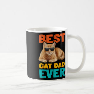 Best Cat Dad over Funny Cat Owner Tabby Birthday F Koffiemok