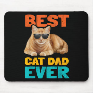 Best Cat Dad over Funny Cat Owner Tabby Birthday F Muismat