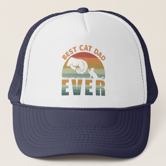 Best Cat Dad over Trucker Hat Pet (Voorkant)