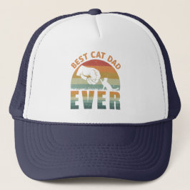 Best Cat Dad over Trucker Hat Trucker Pet