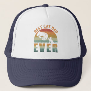 Best Cat Dad over Trucker Hat Trucker Pet