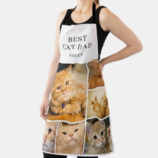 Best Cat Dad Photo Collage  Schort (Insitu)