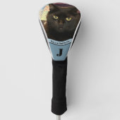 Best cat dad photo template custom black cat  golfheadcover (Voorkant)