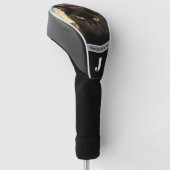 Best cat dad photo template custom black driver golfheadcover (Schuin)