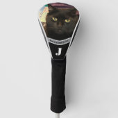 Best cat dad photo template custom black driver golfheadcover (Voorkant)