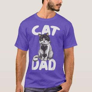 Best CAT DAD Shirt Fathers Day Kat Papa Ch