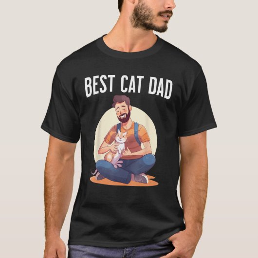 Best Cat Dad T-shirt (Voorkant)