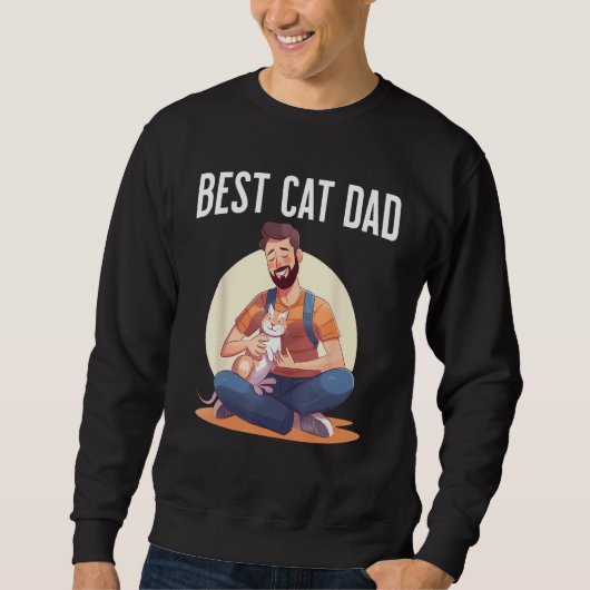 Best Cat Dad Trui (Voorkant)