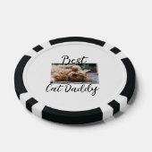 Best cat Daddy parents pet photo dad mom simple Poker Chips (Enkel)