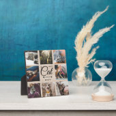 Best Cat Ever Memorial Gift Rustic Photo Paw Print Fotoplaat (Insitu)