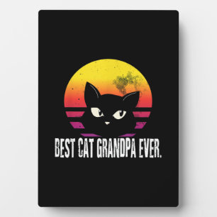Best Cat Grandpa Ever Cat Retro Cft Fotoplaat