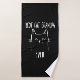 Best Cat Grandpa Ever - Kitty Papa Badhanddoek
