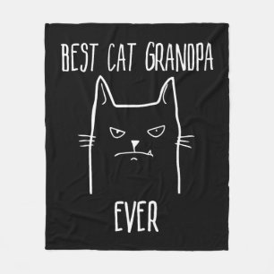 Best Cat Grandpa Ever - Kitty Papa Fleece Deken