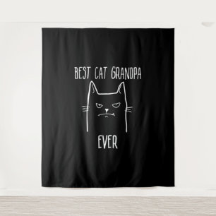Best Cat Grandpa Ever - Kitty Papa Wandkleed
