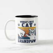 Best Cat Grandpa Tweekleurige Koffiemok (Links)
