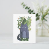 Best Cat Mam Cat en vertakkingen illustratie Vakan Feestdagenkaart (Staand voorkant)